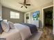 Bedroom featuring a comfortable bed, stylish furnishings, and a tranquil ambiance at 1486 Harbour Oaks Rd, Tucker, GA 30084