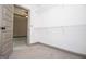 Empty walk-in closet provides ample storage with modern wire shelving at 5525 Belle Meade Dr, Villa Rica, GA 30180