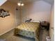 Bedroom featuring carpet, bed, lighting, and neutral color palette at 740 Pebble Blvd, Covington, GA 30016