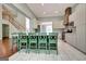 Spacious kitchen with a center island, breakfast bar, and modern appliances at 185 Newfield Dr, Tyrone, GA 30290