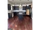 Kitchen with black cabinets and a center island at 121 Fountain Oak, Villa Rica, GA 30180