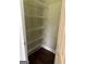 Pantry with wire shelving for organized storage at 121 Fountain Oak, Villa Rica, GA 30180