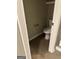 A water closet with tile flooring and fixtures at 121 Fountain Oak, Villa Rica, GA 30180
