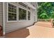 Wooden deck with white trim at 120 Oak Shadow Way, Fayetteville, GA 30215