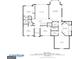 Second floor plan details layout of bedrooms, bathrooms and walk-in closets at 120 Oak Shadow Way, Fayetteville, GA 30215