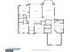 Upstairs floorplan showing bedrooms, baths, and layout, including open-to-below areas and hall at 120 Oak Shadow Way, Fayetteville, GA 30215