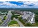 Aerial view of a modern townhome community with lush greenery, showcasing its urban appeal at 2118 Iverson Se Dr, Smyrna, GA 30080