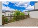 Outdoor patio features a wood deck with a wood safety rail at 2118 Iverson Se Dr, Smyrna, GA 30080