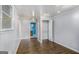 Bedroom featuring neutral walls, wood floors, and open closet at 734 Meadowlark Dr, Villa Rica, GA 30180