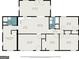Detailed floor plan illustrating the layout of the home, including the bedrooms, bathrooms, and living spaces at 734 Meadowlark Dr, Villa Rica, GA 30180