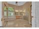 Bathroom featuring a soaking tub and a glass shower with tile floors at 111 Kenton Pl, Peachtree City, GA 30269