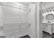 Walk-in closet featuring wire shelving, providing efficient storage space at 8129 S Giles Rd, Douglasville, GA 30135