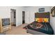 Childs bedroom with basketball decor, neutral colored walls and carpet at 3692 Wartrace Dr, South Fulton, GA 30331