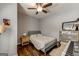 Comfortable bedroom with a ceiling fan, a closet, and a window at 1091 Selwin Sw Ave, Atlanta, GA 30310