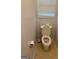A clean and simple half bathroom featuring a white toilet with a matching paper holder and accessories at 1925 Cedar Walk Ln, Conley, GA 30288