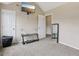 Bedroom with neutral decor to provide a blank canvas for personalization and decoration at 7813 Newbury Dr, Jonesboro, GA 30236