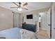 Comfortable bedroom with a large window and neutral color palette at 30 Mary Ella Dr, Carrollton, GA 30116