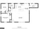 Detailed floor plan showcasing a 1038 square-foot layout with living room, bedrooms, kitchen and utility room at 30 Mary Ella Dr, Carrollton, GA 30116