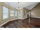 Charming breakfast nook with a fireplace, and large windows at 108 Donovan Ave, Locust Grove, GA 30248
