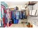 Walk-in closet with ample storage for clothes, shoes, and accessories at 2600 Neighborhood Walk, Villa Rica, GA 30180