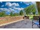 Brick patio with a view to the green backyard, creating a tranquil space for relaxation at 12621 Highway 142, Oxford, GA 30054