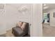 Walk-in closet with a chair, shelving, and carpeted floors at 1404 Gray Branch Dr, Lawrenceville, GA 30045