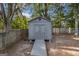 View of the storage shed with a ramp for easy access at 113 Caldwell Dr, Hampton, GA 30228
