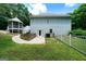 The backyard features a fenced yard, patio, and gazebo with outdoor living potential at 1460 Bakers Bridge Rd, Douglasville, GA 30134