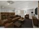 Basement area including a bar and plenty of living room seating at 1460 Bakers Bridge Rd, Douglasville, GA 30134