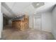 Finished basement with unique stone bar and open layout for entertaining at 1460 Bakers Bridge Rd, Douglasville, GA 30134