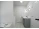 Bright bathroom with a modern sink and shower-tub, providing a comfortable and functional space at 1460 Bakers Bridge Rd, Douglasville, GA 30134