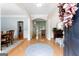 Spacious foyer featuring hardwood floors and arched entryways to adjacent rooms at 1602 Cascade Overlook, Peachtree City, GA 30269