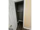 Hallway closet with open door revealing shelving and recently installed wood look vinyl flooring at 2670 Foxlair Trl, South Fulton, GA 30349