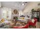 Elegant living room with fireplace, vaulted ceiling and neutral decor at 2928 Mandy Ct, Jonesboro, GA 30236