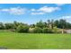 Expansive front yard with lush green grass and mature trees, offering a serene and picturesque setting at 413 Canterbury Way, Jonesboro, GA 30236