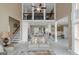 Open floor plan featuring a second story overlook to the kitchen and living room at 413 Canterbury Way, Jonesboro, GA 30236