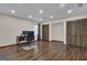 Large office space with wood floors, natural light, and multiple closets at 190 Willow Lake Ln, Sharpsburg, GA 30277