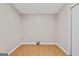 The laundry room has wood floors and is ready for hookups at 368 Hemlock Ln, Locust Grove, GA 30248
