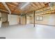 A large unfinished basement with exposed ductwork and natural light, ready to be renovated into a functional space at 1432 Almand Creek Sw Dr, Conyers, GA 30094