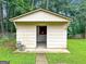 Exterior view of the backyard shed at 7972 Woods Lane, Jonesboro, GA 30236