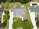 Aerial view of the house showing the location of its pool, fire pit, and large backyard at 330 Bay Grove Rd, Loganville, GA 30052