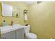 Cozy half bathroom with decorative mirror and modern sink at 242 Adair St, Decatur, GA 30030