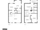 Floor plan depicting layout and dimensions of the home's two floors at 242 Adair St, Decatur, GA 30030