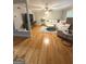 Spacious living room with an area rug, recessed lighting, and neutral color palette at 242 Adair St, Decatur, GA 30030