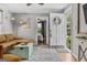 Comfortable living space featuring a view to the bedroom and a cozy seating area at 3119 Conyers Se St, Covington, GA 30014