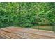 Wooden deck overlooking a private, wooded backyard, perfect for outdoor entertaining at 115 Robinwood Ct, Fayetteville, GA 30214