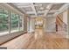 Open floor plan showing the living room, kitchen, and staircase at 115 Robinwood Ct, Fayetteville, GA 30214