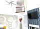 Bright living room boasts high ceilings, modern fireplace, and a unique accent wall at 130 Victoria Pl, Fayetteville, GA 30214
