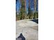 Backyard featuring a large concrete pad and tree lined rear property line at 615 Cofield Dr, Hapeville, GA 30354