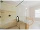 Elegant glass shower and soaking tub at 3451 Fairway Dr, College Park, GA 30337